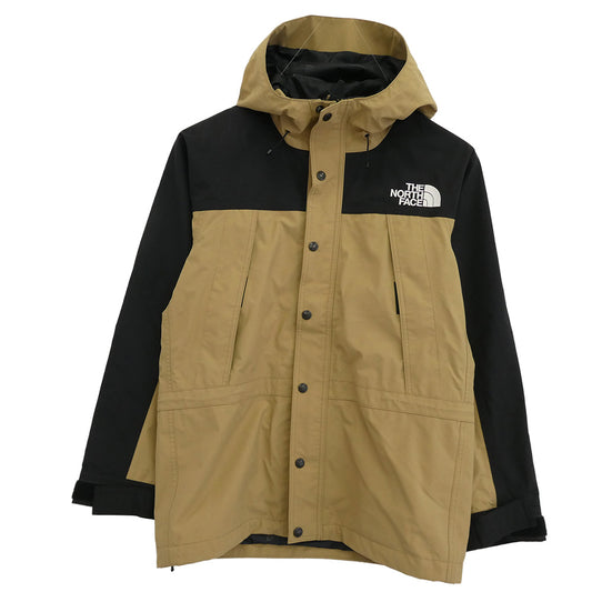 THE NORTH FACE ノースフェイス MOUNTAIN LIGHT JACKET GORE-TEX ゴアテックス フーデッド ジップアップ マウンテン ライト ジャケット ベージュ系 S【中古】
