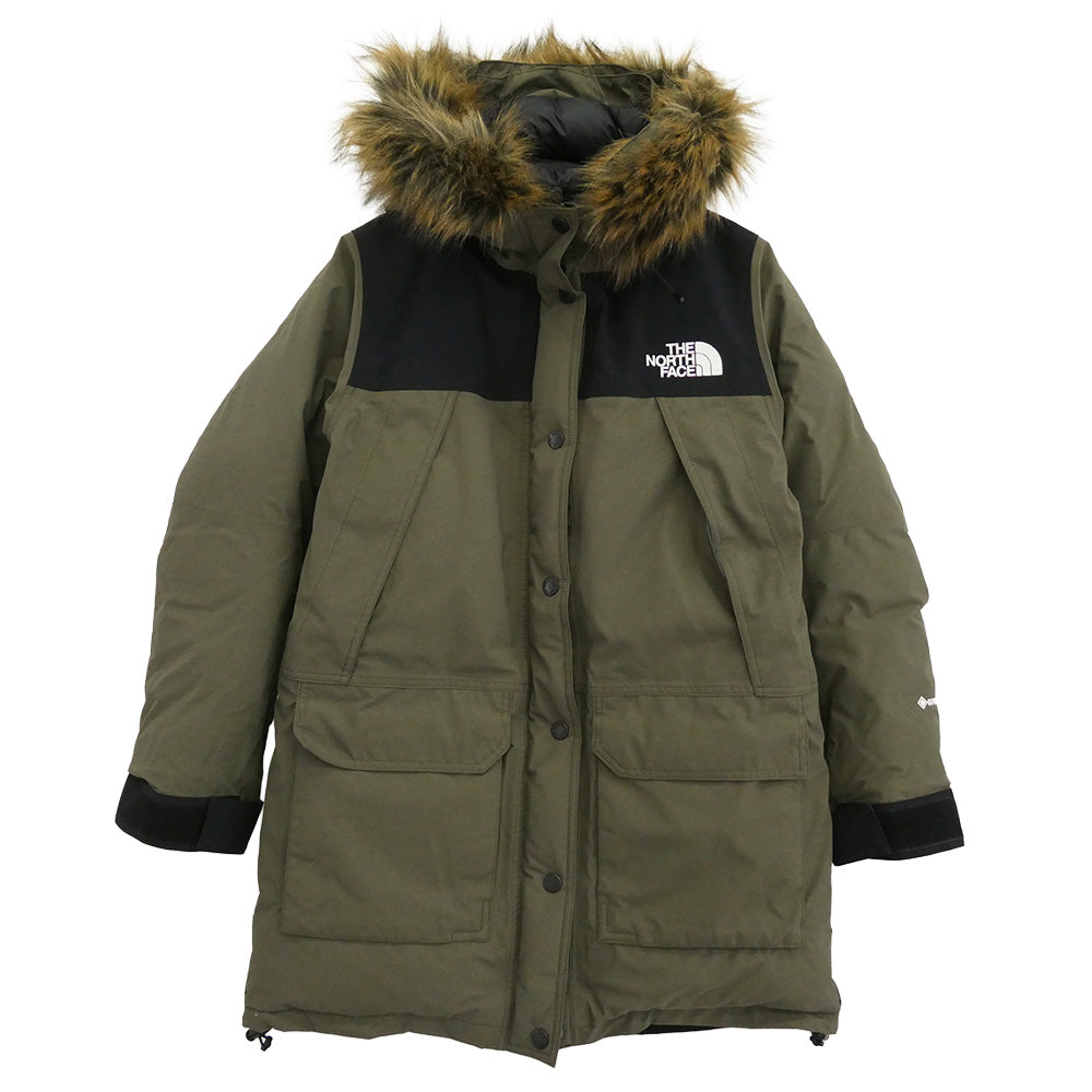 THE NORTH FACE ノースフェイス NDW91935 Mountain Down Coat マウンテン ダウン コート ダウン ジャケット カーキ系 L【中古】
