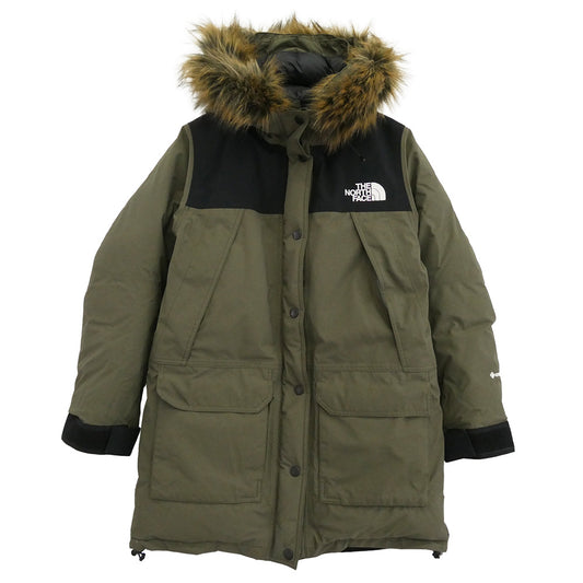 THE NORTH FACE ノースフェイス NDW91935 Mountain Down Coat マウンテン ダウン コート ダウン ジャケット カーキ系 L【中古】