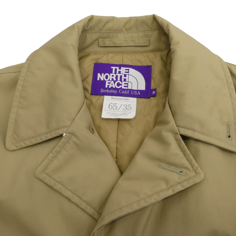 THE NORTH FACE ノースフェイス 18AW NY2754N PURPLE LABEL パープル レーベル プリマロフト ステンカラーコート ベージュ系 M【中古】