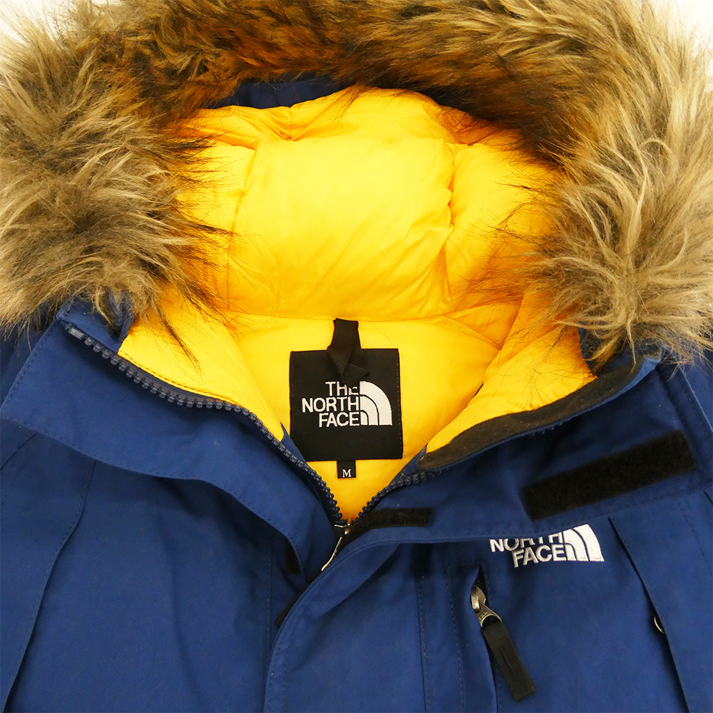 THE NORTH FACE ノースフェイス ND91530 ELEBUS JACKET エレバス ファーフード ダウン ジャケット ネイビー系 M【中古】