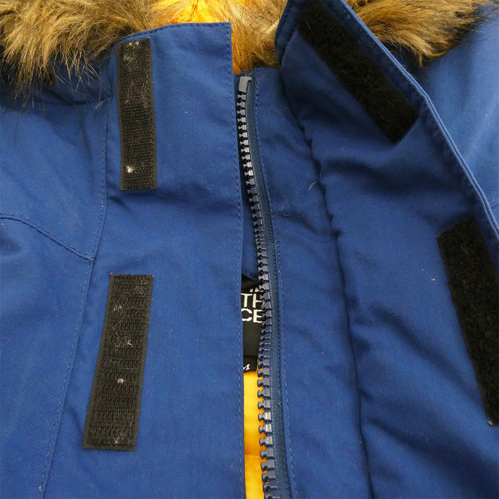 THE NORTH FACE ノースフェイス ND91530 ELEBUS JACKET エレバス ファーフード ダウン ジャケット ネイビー系 M【中古】