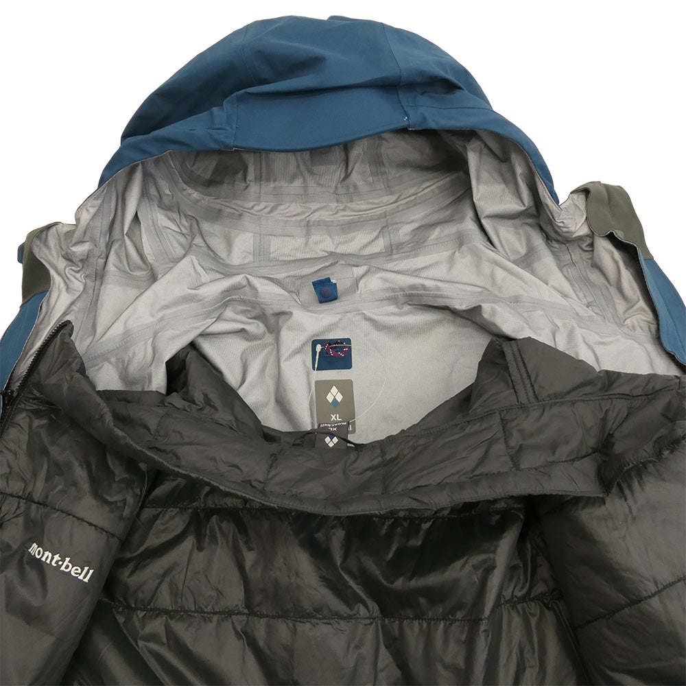 mont-bell モンベル 1102504 3in1 フォールラインパーカ 3WAY ジャケット ブルーグリーン XL【極上美品】【中古】