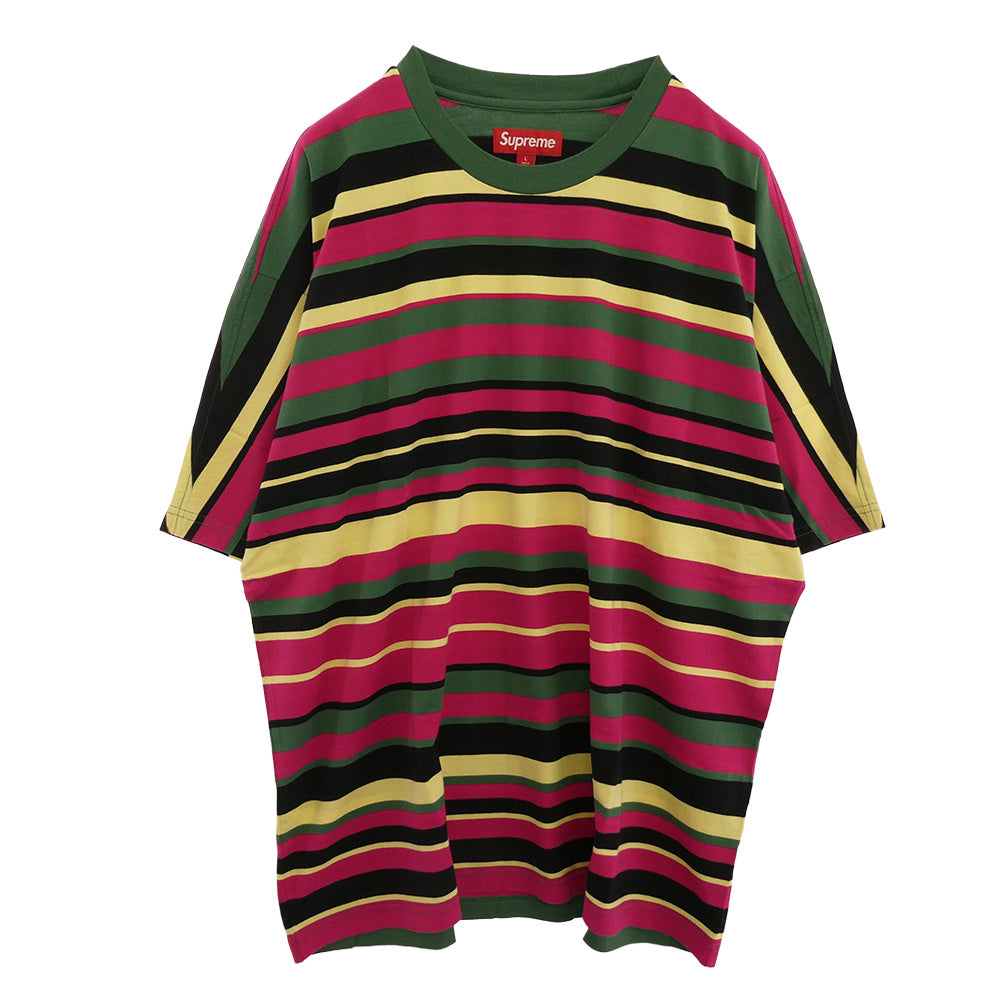 Supreme シュプリーム 25SS Intarsia S/S Top インターシャ エスエス トップ 半袖 Tシャツ マルチカラー系 L【極上美品】【中古】