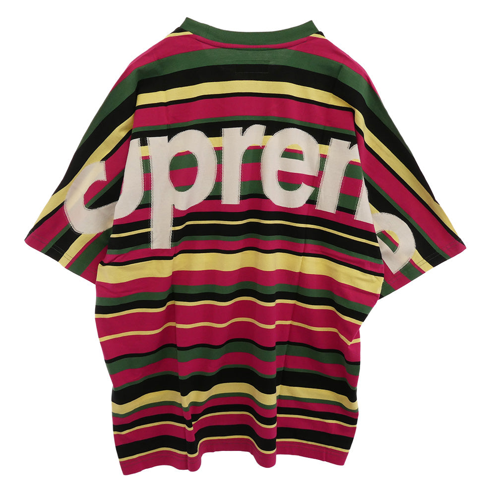Supreme シュプリーム 25SS Intarsia S/S Top インターシャ エスエス トップ 半袖 Tシャツ マルチカラー系 L【極上美品】【中古】