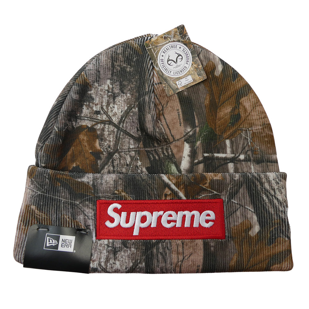 Supreme シュプリーム 25AW New Era Box Logo Beanie Realtree AP Camo ニューエラ ボックス ロゴ ビーニー カーキ系 one size【極上美品】【中古】