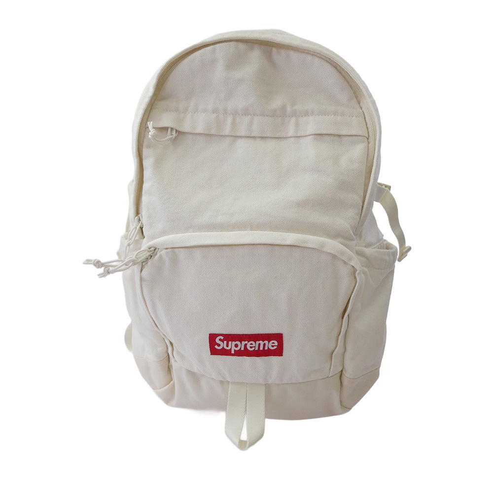 Supreme シュプリーム 25AW Denim Backpack デニム バックパック ホワイト系【極上美品】【中古】