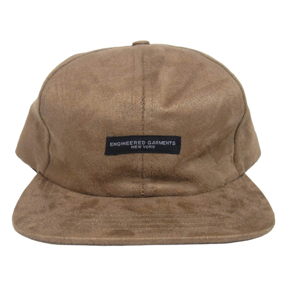 Engineered Garments エンジニアードガーメンツ Polyester Fake Suede フェイクスエード ロゴ キャップ ブラウン系【中古】