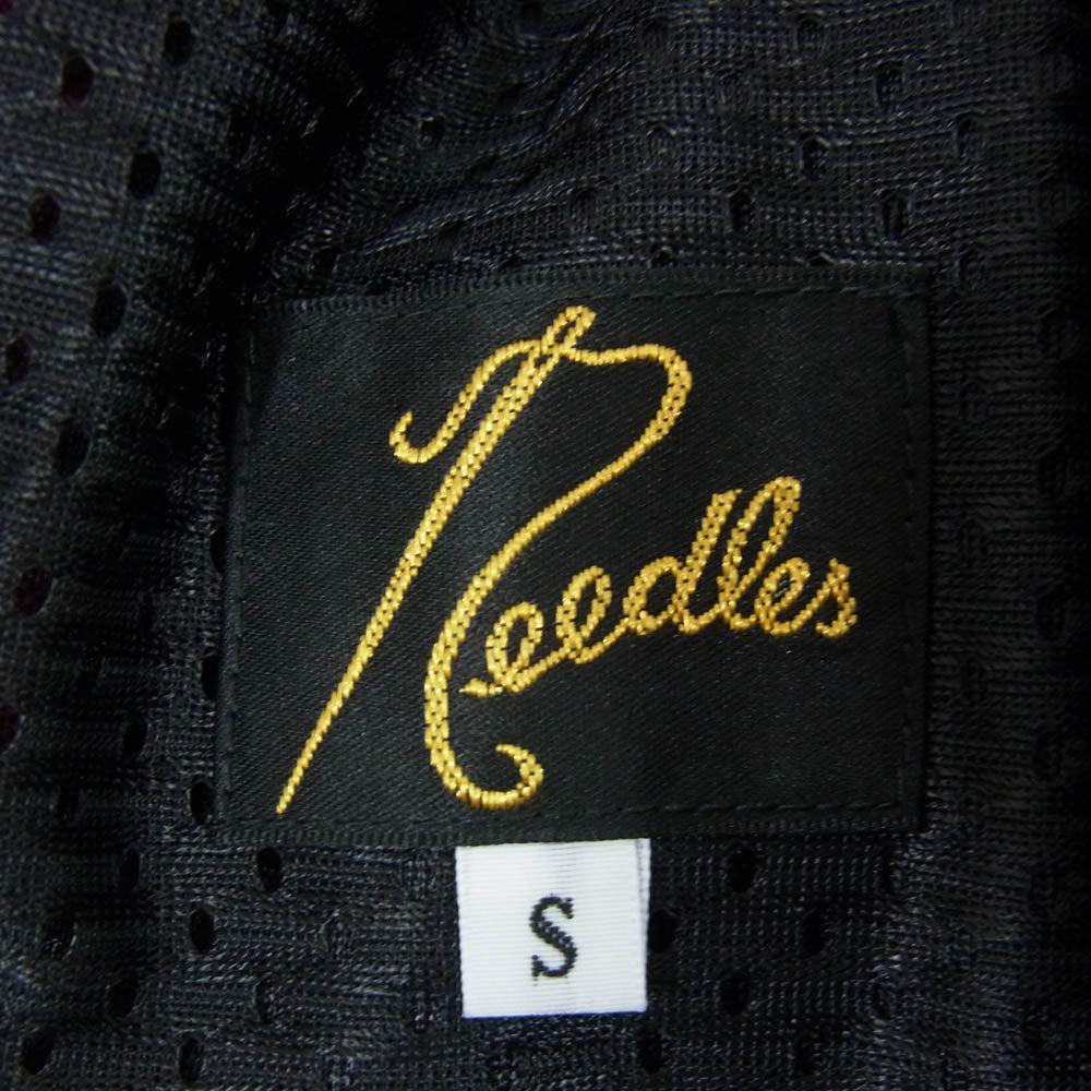 Needles ニードルス NS249 Zipped Pant Poly Smooth サイドライン 裾ジップ ジャージ トラックパンツ エンジ系 S【美品】【中古】