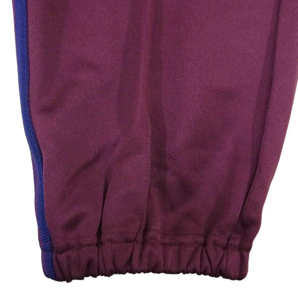 Needles ニードルス NS249 Zipped Pant Poly Smooth サイドライン 裾ジップ ジャージ トラックパンツ エンジ系 S【美品】【中古】