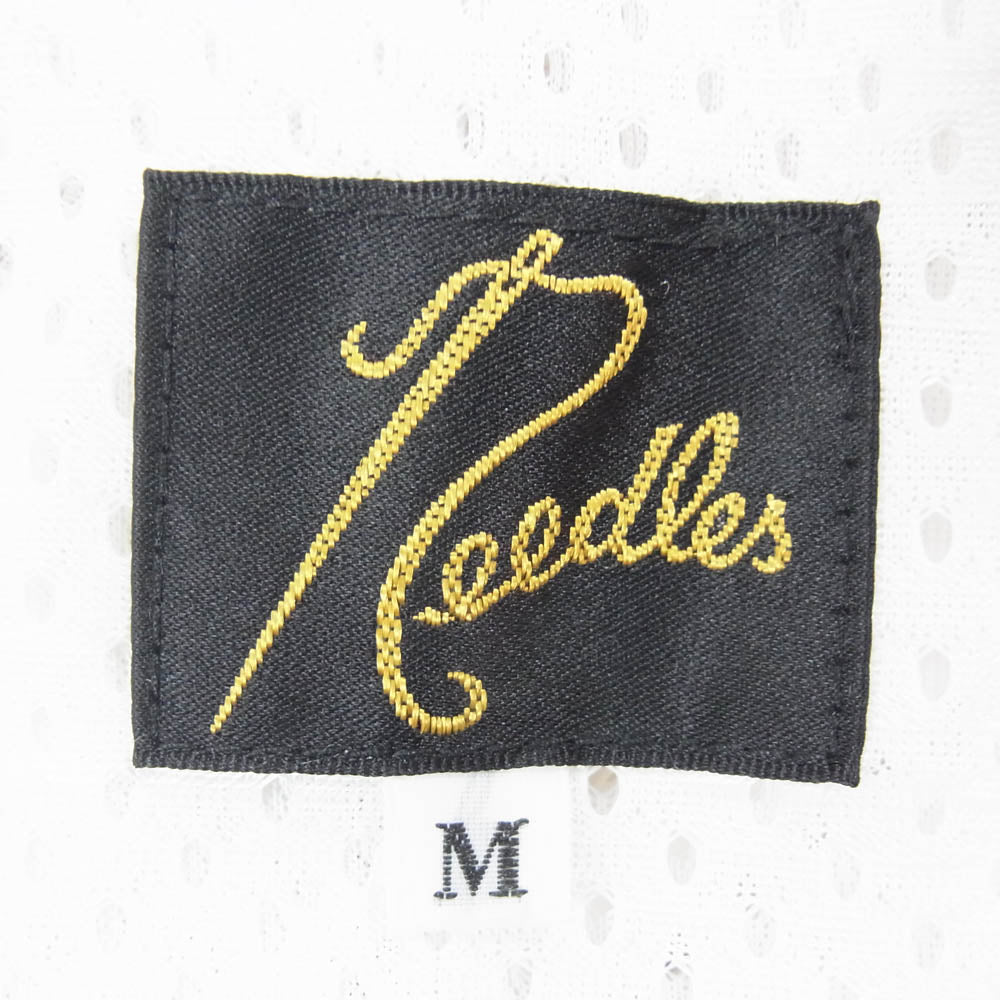 Needles ニードルス MR609 DC SHOE Track Pant パピヨン刺繡 ワイド トラックパンツ ジャージ オフホワイト系 M【中古】