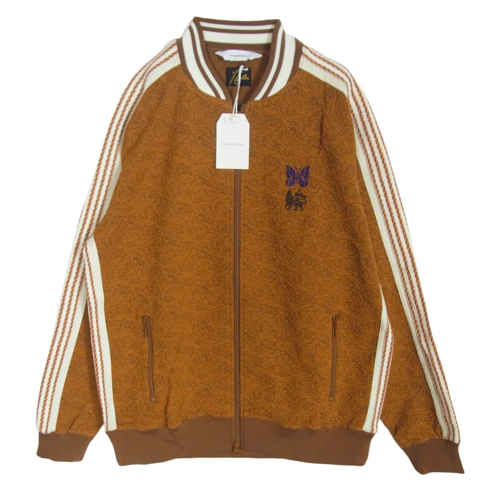 Needles ニードルス 23AW 23AW-JKL-070 Sasquatchfabrix. サスクワッチファブリックス Wネーム パピヨン刺繍 トラックジャケット ジャージ CAMEL L【美品】【中古】