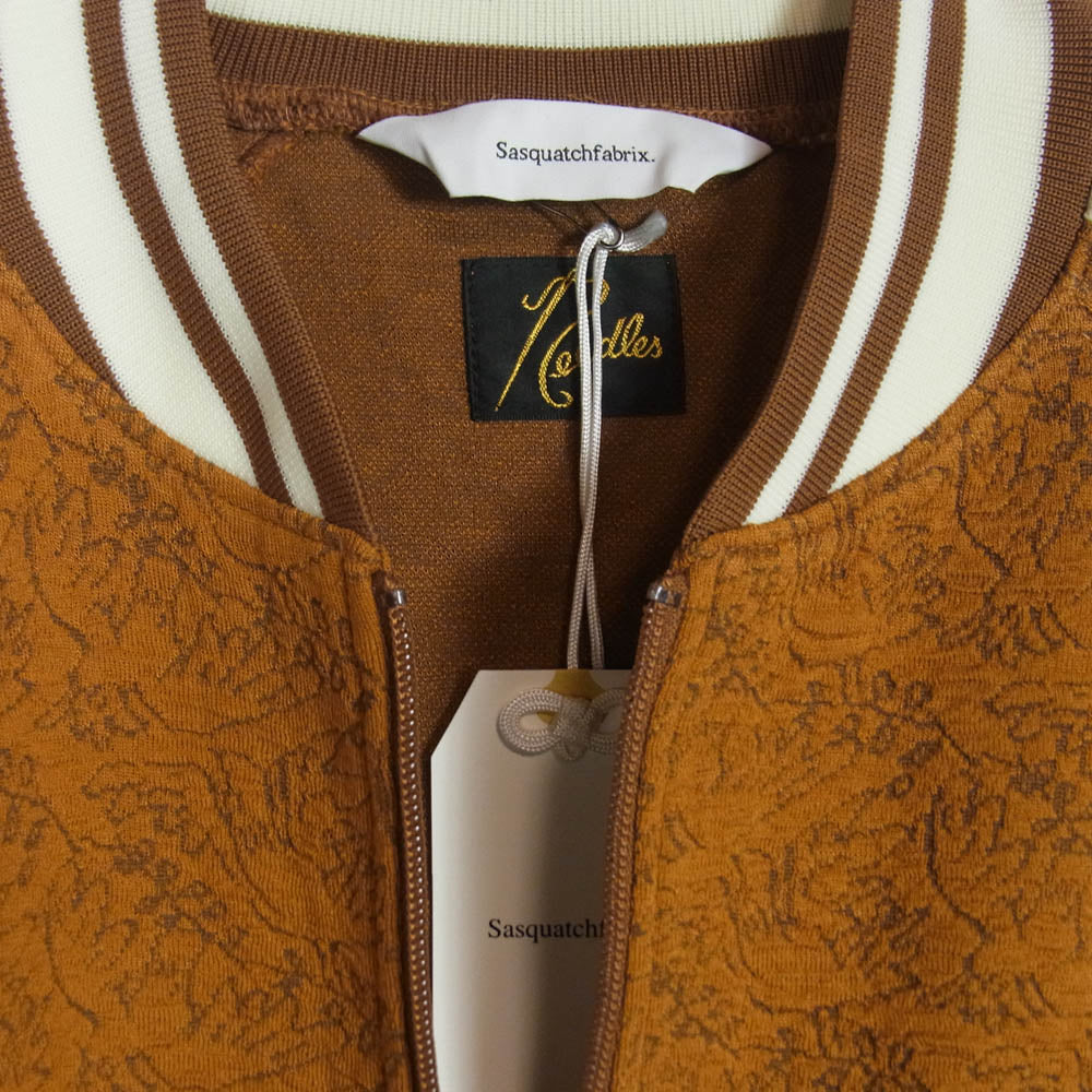 Needles ニードルス 23AW 23AW-JKL-070 Sasquatchfabrix. サスクワッチファブリックス Wネーム パピヨン刺繍 トラックジャケット ジャージ CAMEL L【美品】【中古】