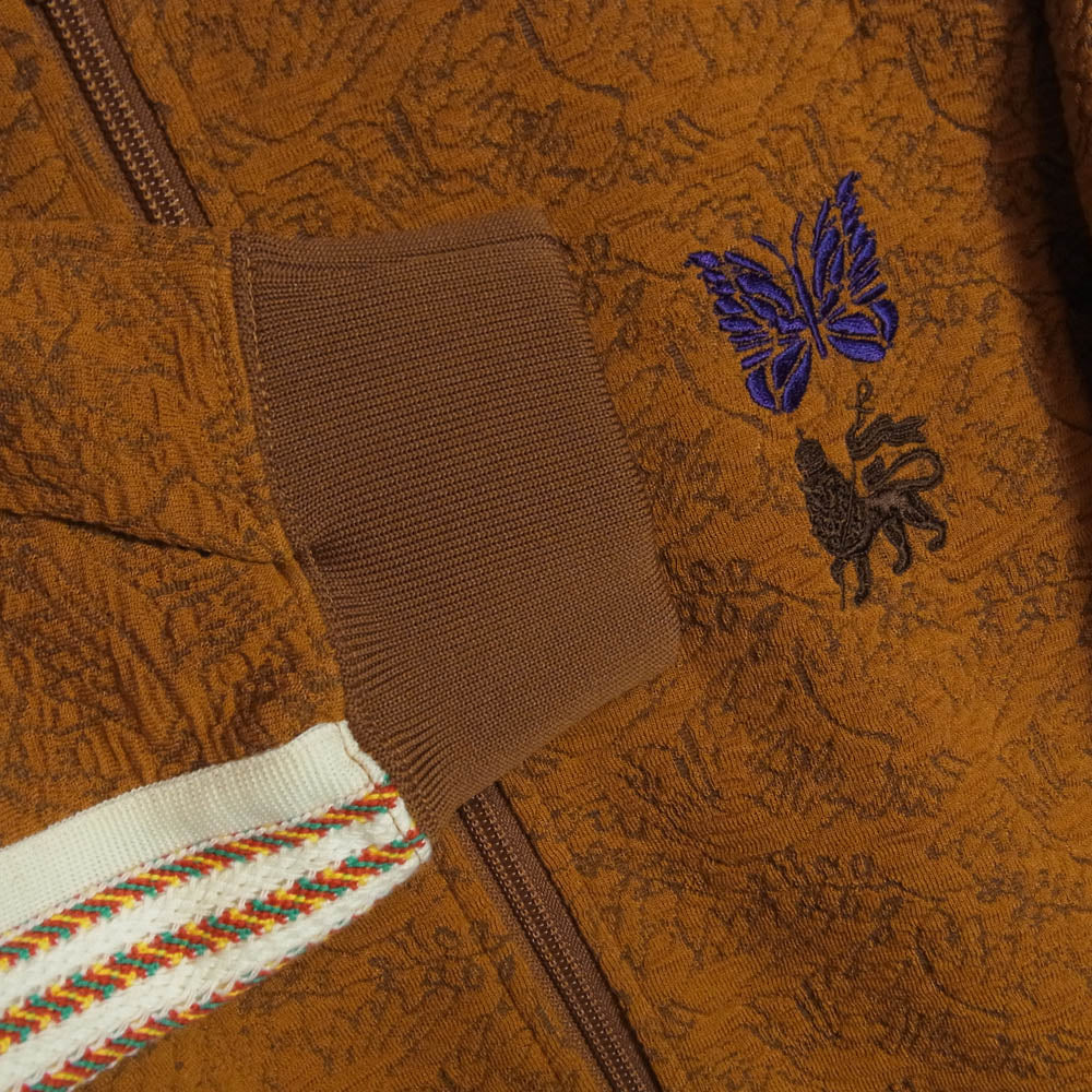 Needles ニードルス 23AW 23AW-JKL-070 Sasquatchfabrix. サスクワッチファブリックス Wネーム パピヨン刺繍 トラックジャケット ジャージ CAMEL L【美品】【中古】