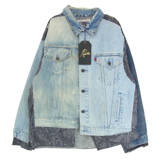 Needles ニードルス NS297 Rebuild by Jean Jacket Covered Jacket リビルドバイニードルズ 再構築 デニム カバーオール ジャケット インディゴブルー系 M【中古】
