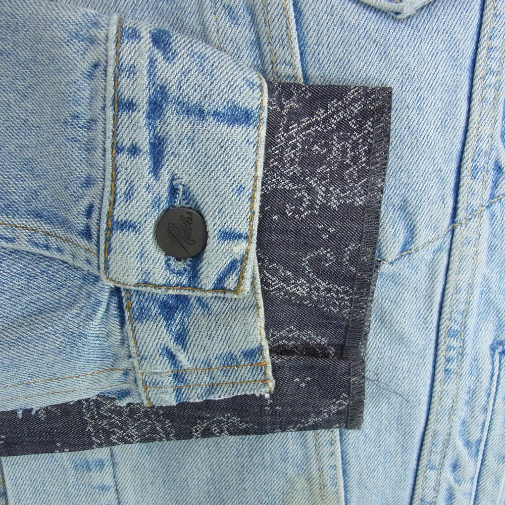 Needles ニードルス NS297 Rebuild by Jean Jacket Covered Jacket リビルドバイニードルズ 再構築 デニム カバーオール ジャケット インディゴブルー系 M【中古】