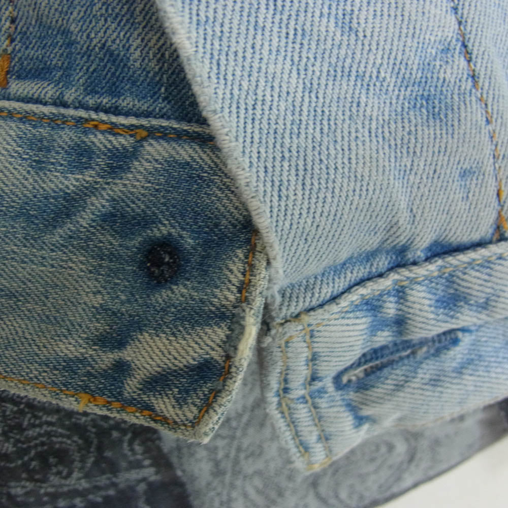 Needles ニードルス NS297 Rebuild by Jean Jacket Covered Jacket リビルドバイニードルズ 再構築 デニム カバーオール ジャケット インディゴブルー系 M【中古】