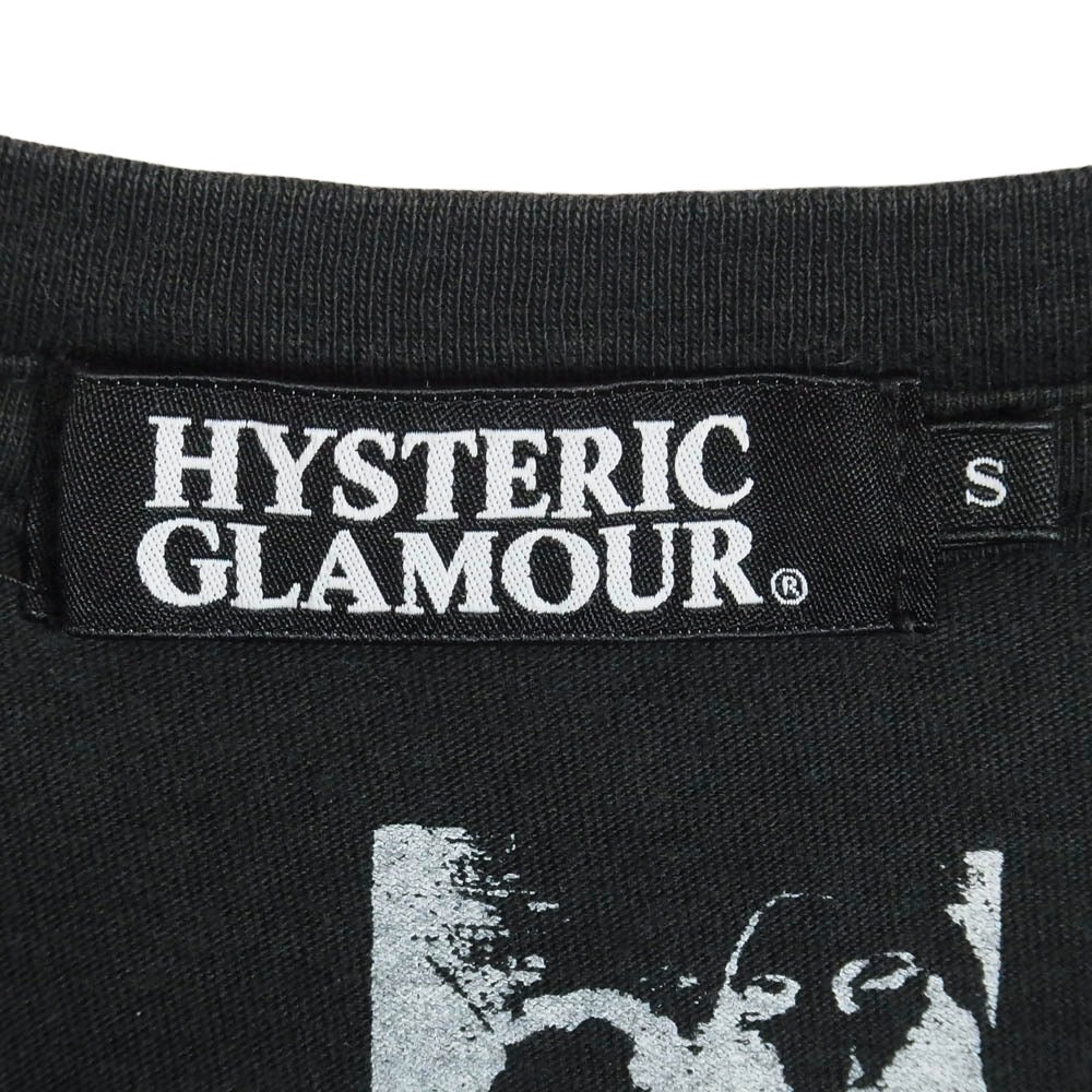 HYSTERIC GLAMOUR ヒステリックグラマー 4CT-5811 KURT COBAIN カートコバーン フォトプリント 半袖 Tシャツ ブラック系 S【中古】