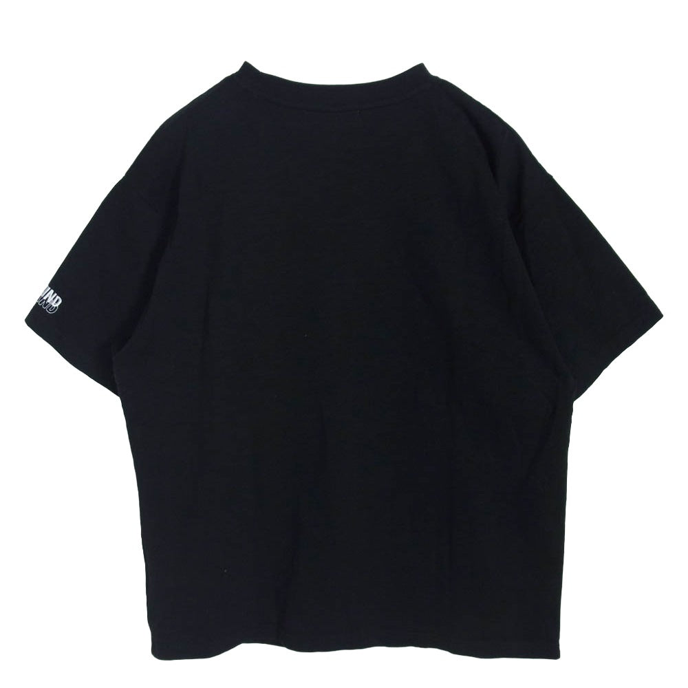 WIND AND SEA ウィンダンシー wds-o-ess-25-q4-cs-01 POCKET S/S TEE 刺繍 ポケット Tシャツ ブラック系 S【中古】