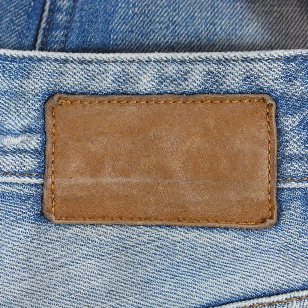 DIESEL ディーゼル VIKER バイカー ダメージ加工 ボタンフライ デニムパンツ ジーンズ インディゴブルー系 W27【中古】