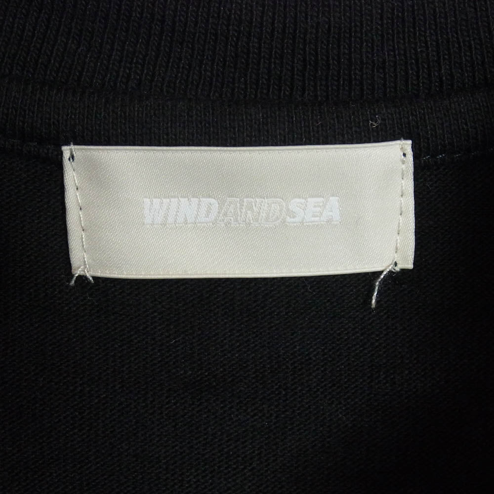 WIND AND SEA ウィンダンシー wds-o-sig7-25-q4-cs-01 ロゴ プリント 半袖 Tシャツ ブラック系 S【中古】
