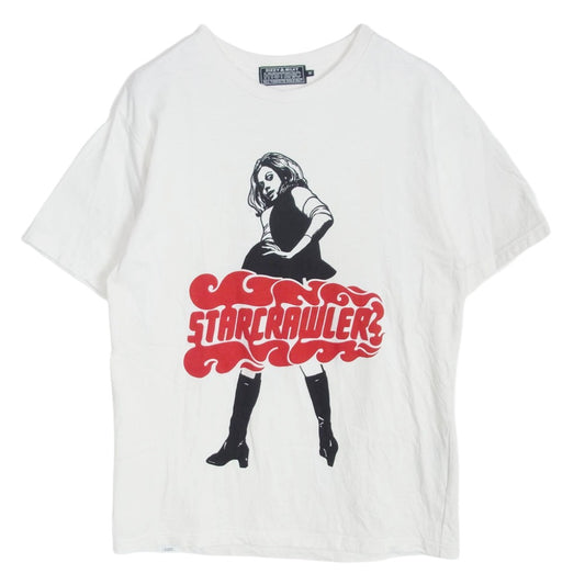 HYSTERIC GLAMOUR ヒステリックグラマー 24AW 02243CT14 STARCRAWLER VIXEN GIRL ビクセンガールプリント 半袖 Tシャツ ホワイト系 M【中古】
