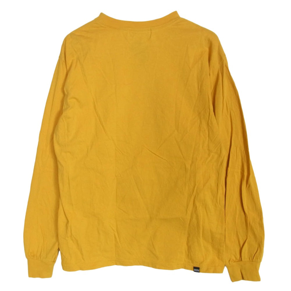 HYSTERIC GLAMOUR ヒステリックグラマー 24AW 02243CL13 THE ROLLING STONES/HYSTERIC&STEEL WHEELS ローリングストーンズ 長袖 Tシャツ イエロー系 S【中古】