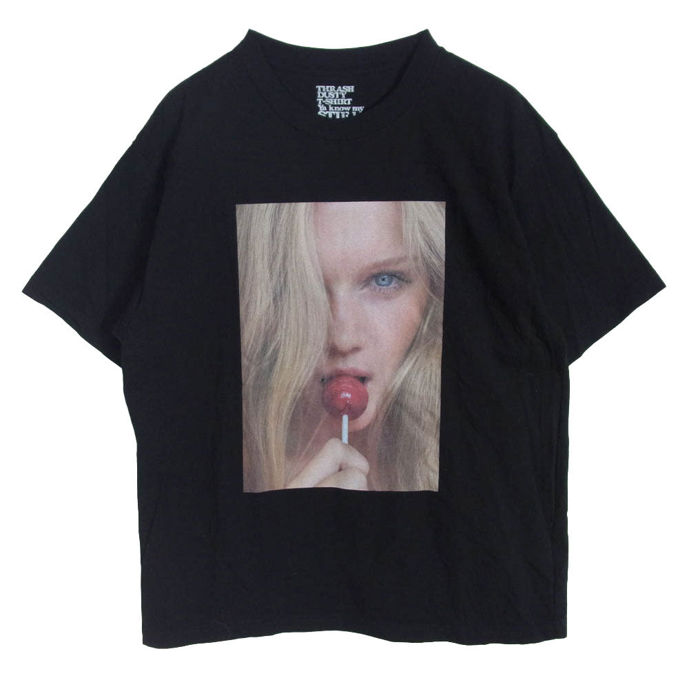 MINEDENIM マインデニム 25SS 25MND-STL002-99-M2 mike dowson lollipop フォトプリント 半袖 Tシャツ ブラック系 M【中古】
