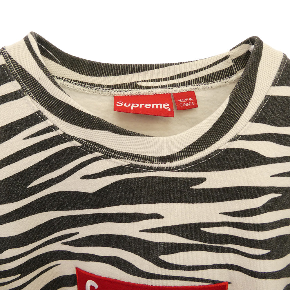 Supreme シュプリーム 22AW Box Logo Crewneck ボックスロゴ クルーネック スウェット ブラック系 ホワイト系 S【中古】