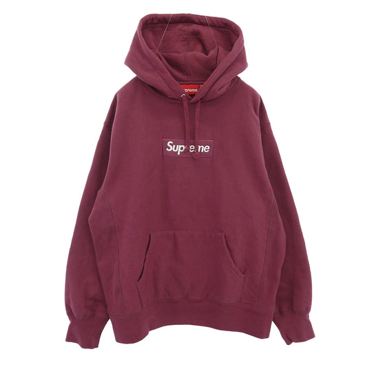 Supreme シュプリーム 21AW Box Logo Hooded Sweatshirt ボックスロゴ スウェット パーカー ワインレッド系 S【中古】