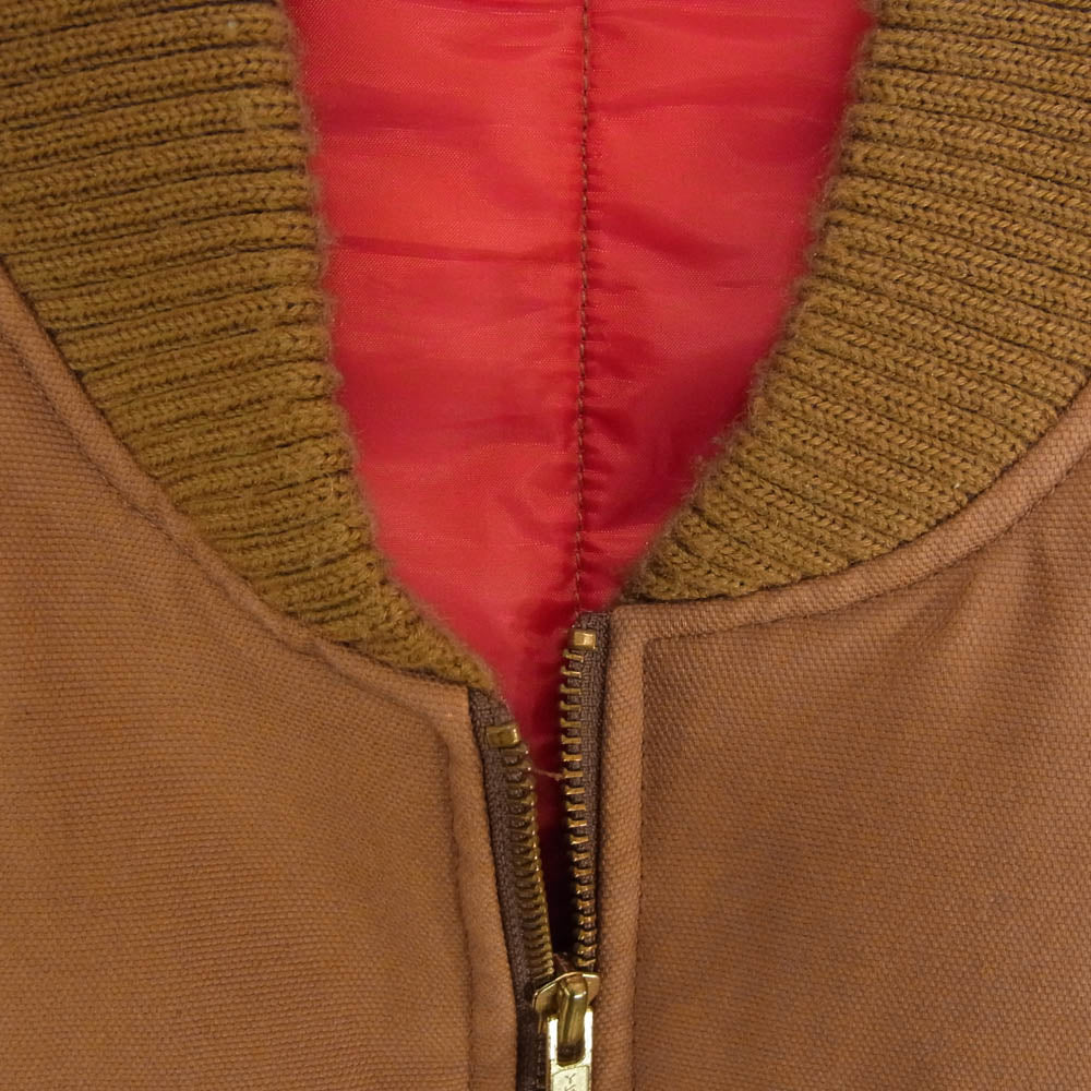 OSHKOSH オシュコシュ ダック生地 ワーク ベスト ブラウン系 40【中古】