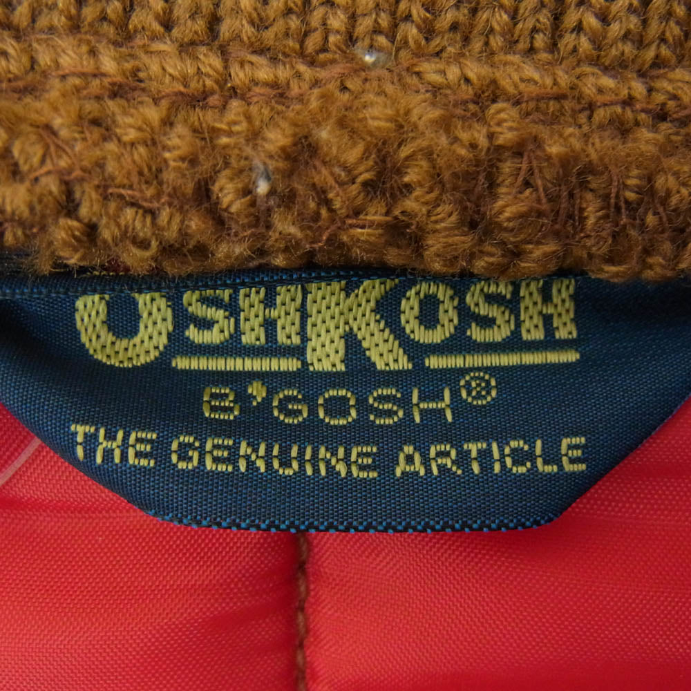 OSHKOSH オシュコシュ ダック生地 ワーク ベスト ブラウン系 40【中古】