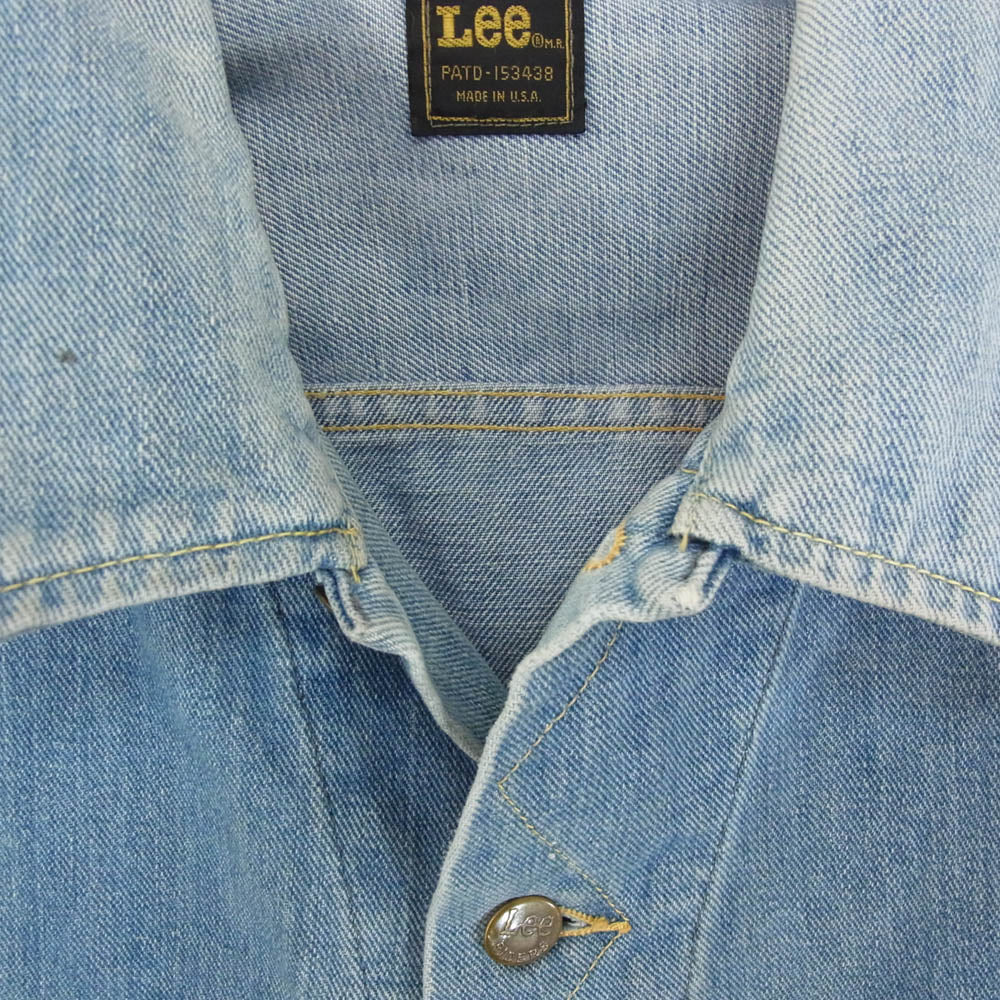 Lee リー PATD-153438 80s 90s USA製 デニム トラッカー ジャケット インディゴブルー系 サイズ表記無【中古】
