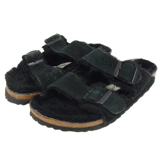 BIRKENSTOCK ビルケンシュトック Shearling アリゾナ シアリング サンダル ブラック系 36 23cm【中古】