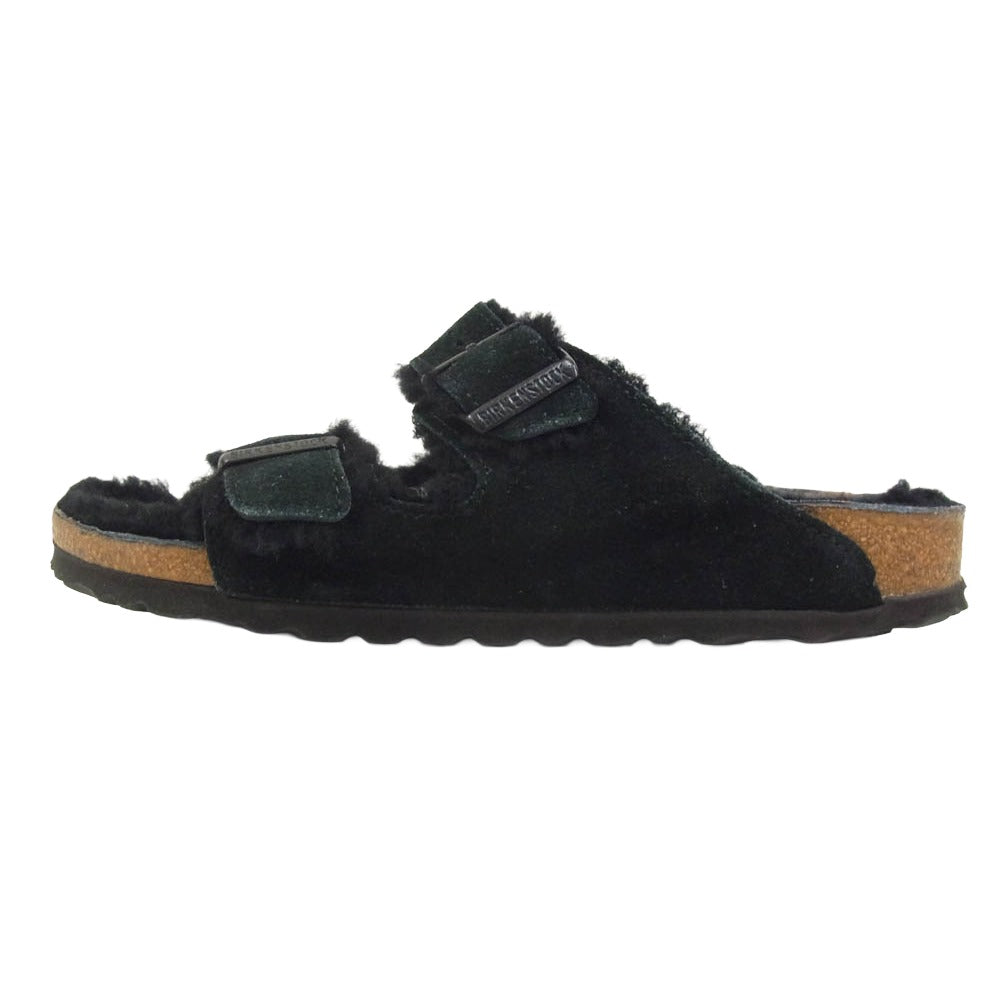 BIRKENSTOCK ビルケンシュトック Shearling アリゾナ シアリング サンダル ブラック系 36 23cm【中古】