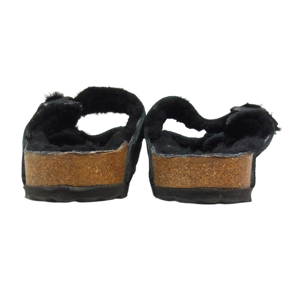 BIRKENSTOCK ビルケンシュトック Shearling アリゾナ シアリング サンダル ブラック系 36 23cm【中古】