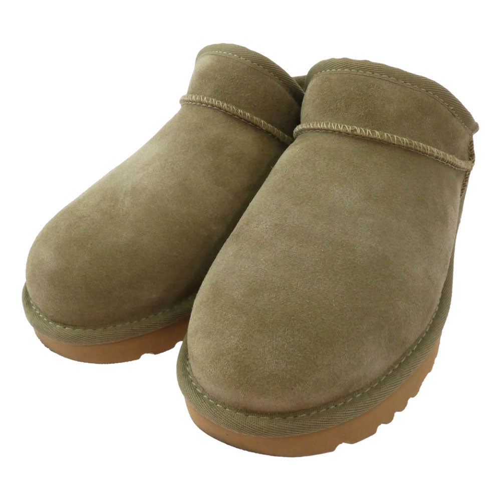 UGG アグ classic slipper クラシック スリッパ スリッポン カーキ系 24cm【中古】 UGG アグ classic slipper クラシック スリッパ スリッポン カーキ系