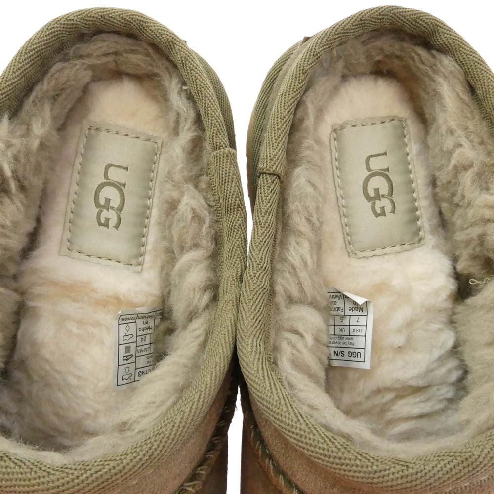 UGG アグ classic slipper クラシック スリッパ スリッポン カーキ系 24cm【中古】