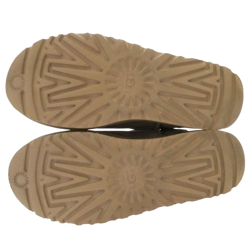 UGG アグ classic slipper クラシック スリッパ スリッポン カーキ系 24cm【中古】