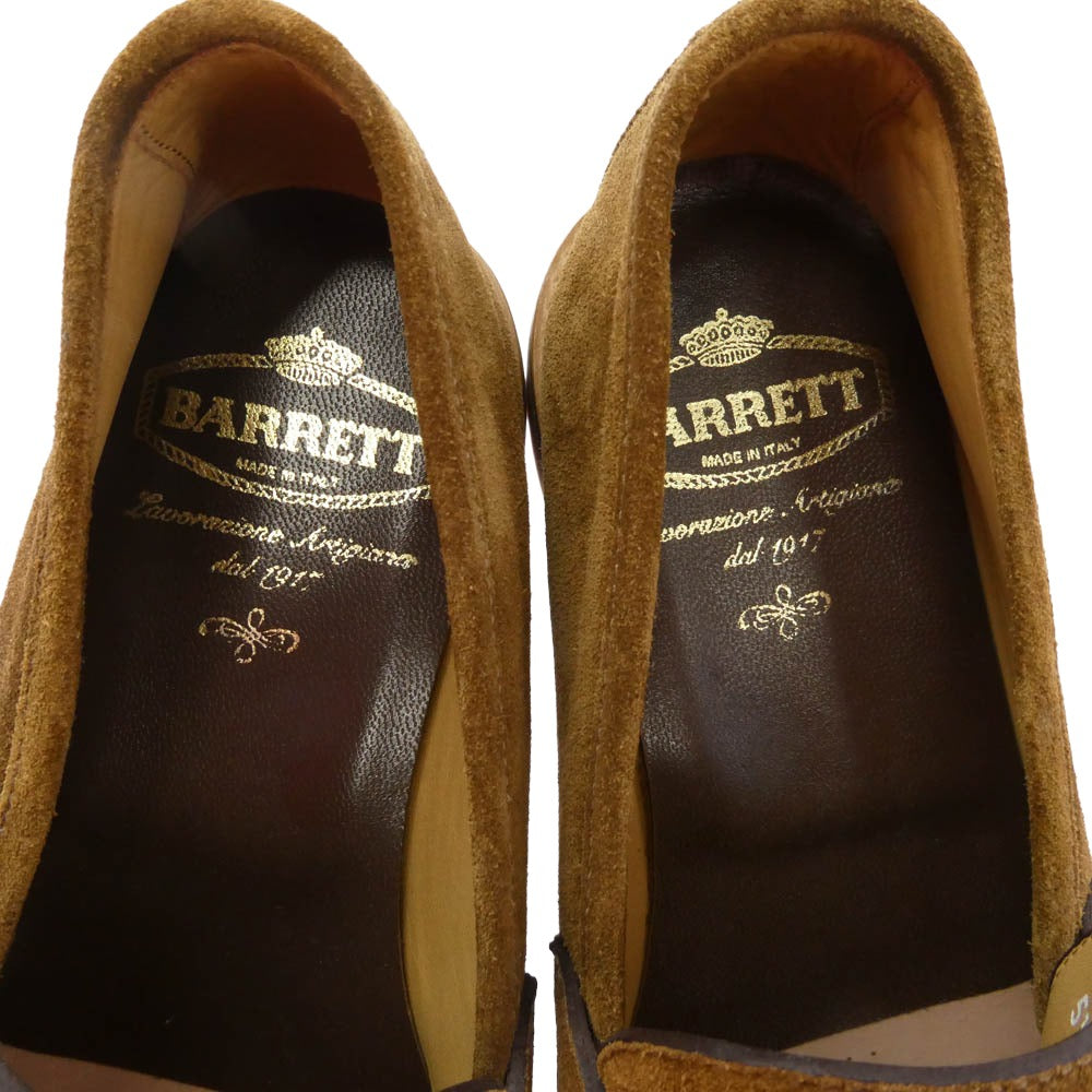 バレット スエード レザー コイン ローファー ブラウン系 5.5【極上美品】【中古】