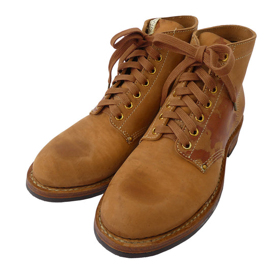 VISVIM ビズビム 0124302002001 BRIGADIER BOOTS-FOLK レザー ブーツ フォーク ブラウン系 US9【極上美品】【中古】