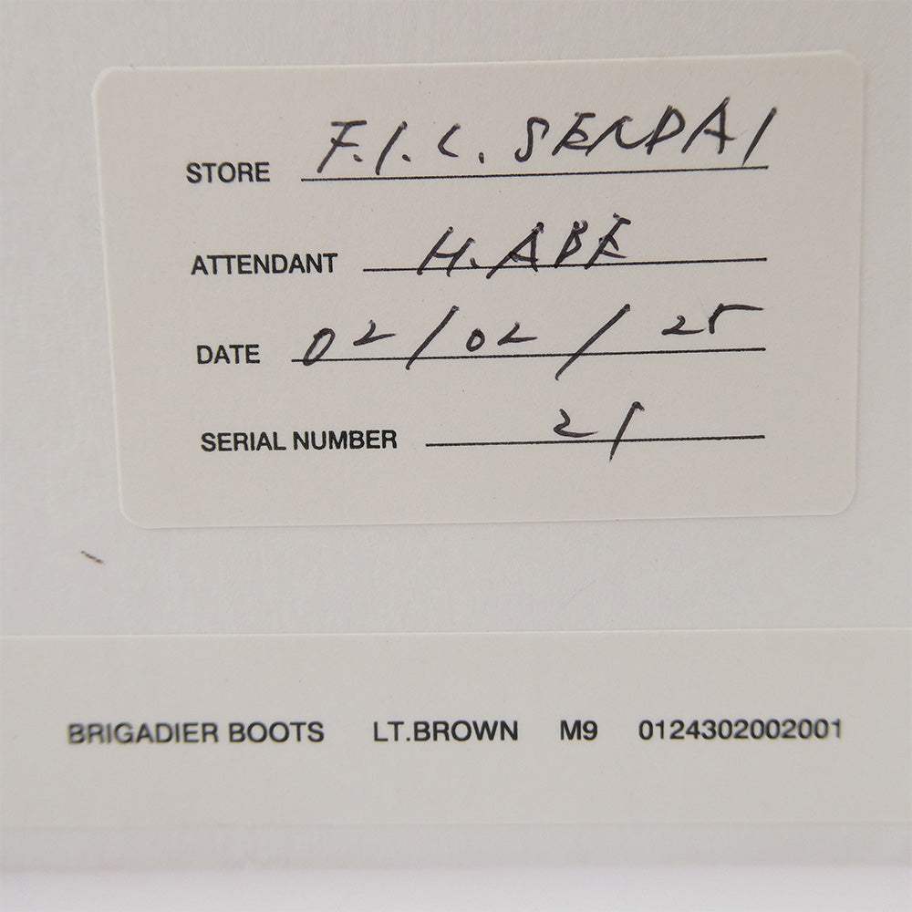 VISVIM ビズビム 0124302002001 BRIGADIER BOOTS-FOLK レザー ブーツ フォーク ブラウン系 US9【極上美品】【中古】