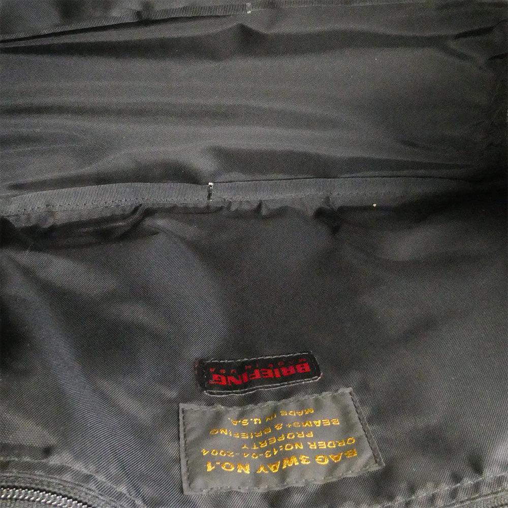 BRIEFING ブリーフィング 13-04-2004 BEAMS 別注 USA製 3WAY BAG ビジネスバッグ ショルダーバッグ ブリーフケース ブラック系【中古】