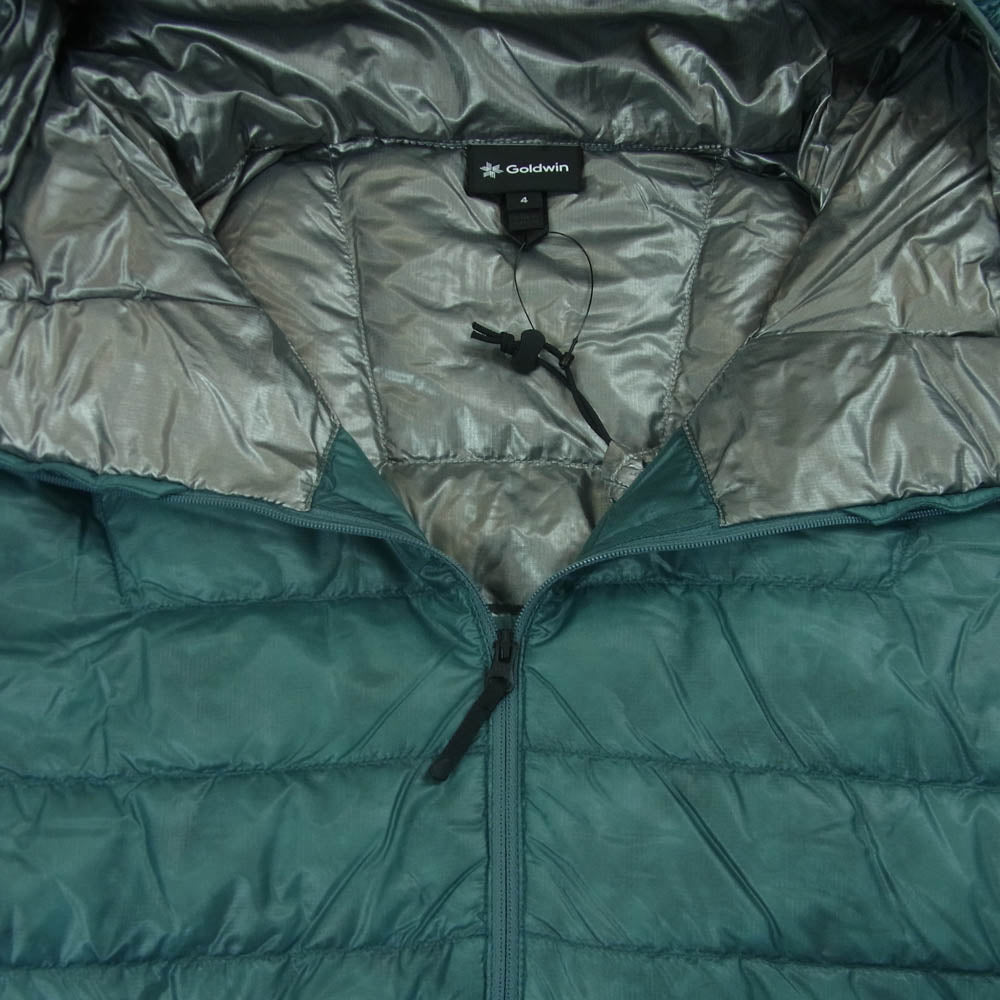 Goldwin ゴールドウィン GM25303 1000FP Sputtering Hooded Down Jacket フィルパワー スパッタリング フーデッド ダウン ジャケット グリーン系 MT MOSS AGATE XL 4【新古品】【未使用】【中古】