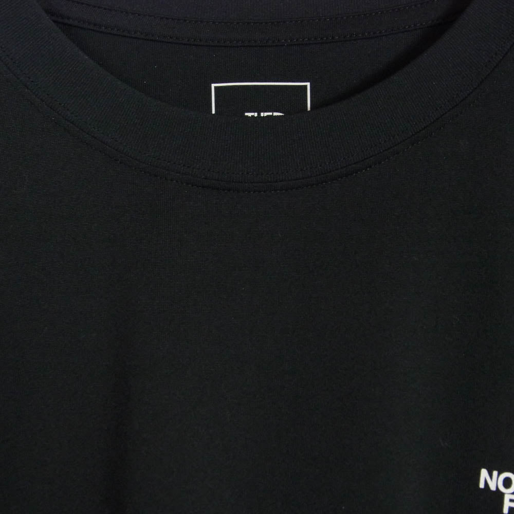 THE NORTH FACE ノースフェイス NT62392 L/S Free Run Crew フリーラン 長袖 クルーネック Tシャツ ロンT ブラック系 L【美品】【中古】