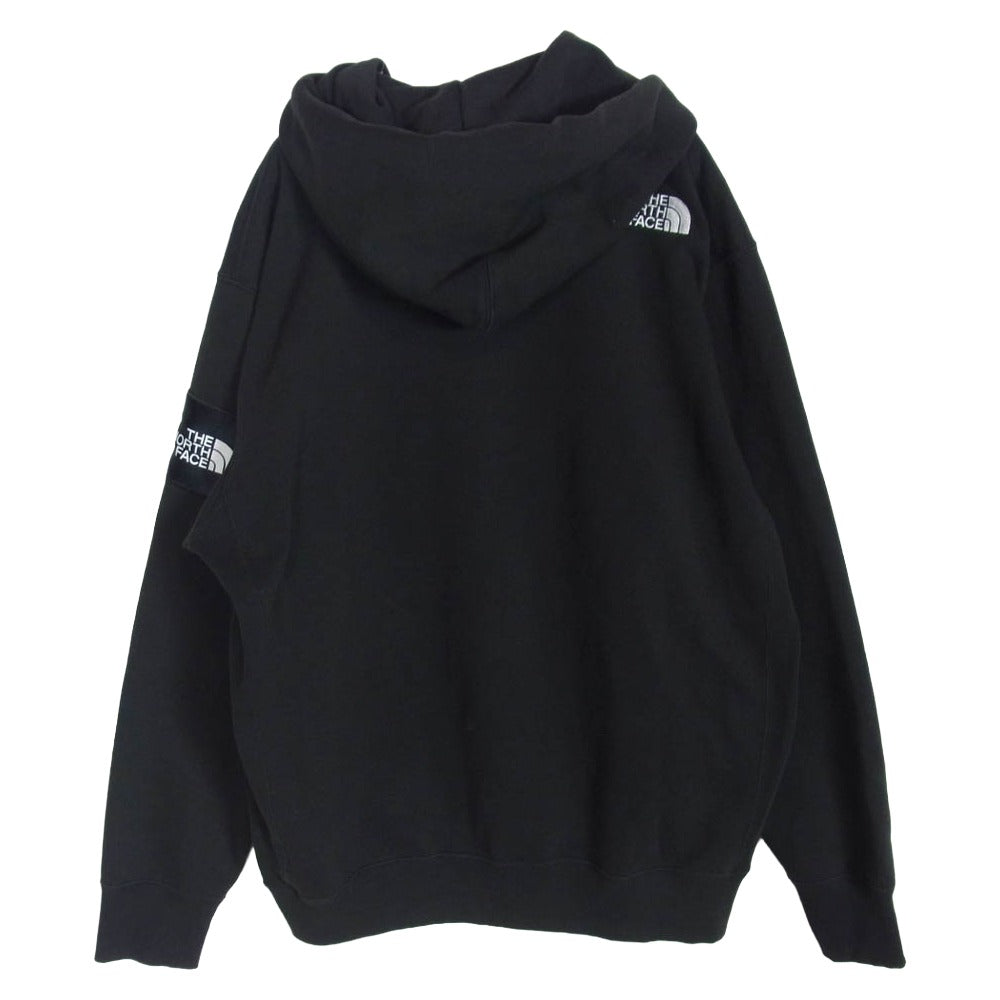 THE NORTH FACE ノースフェイス NT12335 Square Logo Full Zip スクエアロゴフルジップフーディ パーカー ブラック系 L【中古】