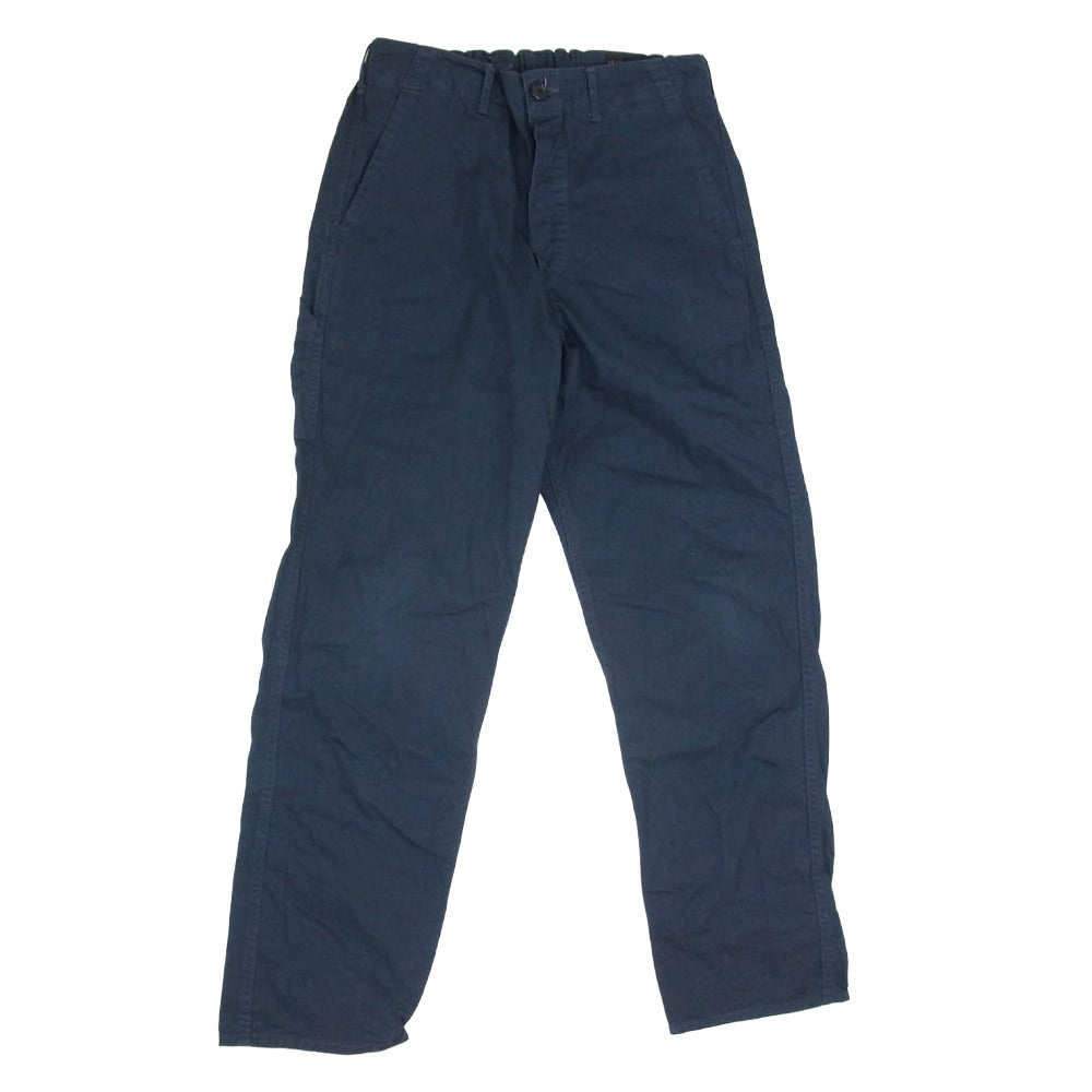 orSlow オアスロウ コットン ボタンフライ チノパンツ パンツ ネイビー系 M【中古】