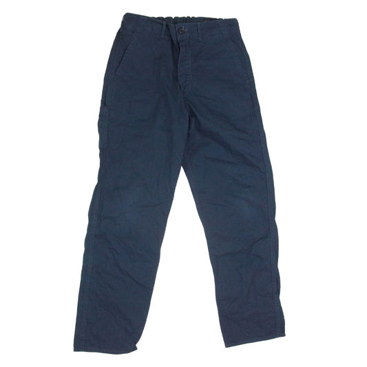 orSlow オアスロウ コットン ボタンフライ チノパンツ パンツ ネイビー系 M【中古】