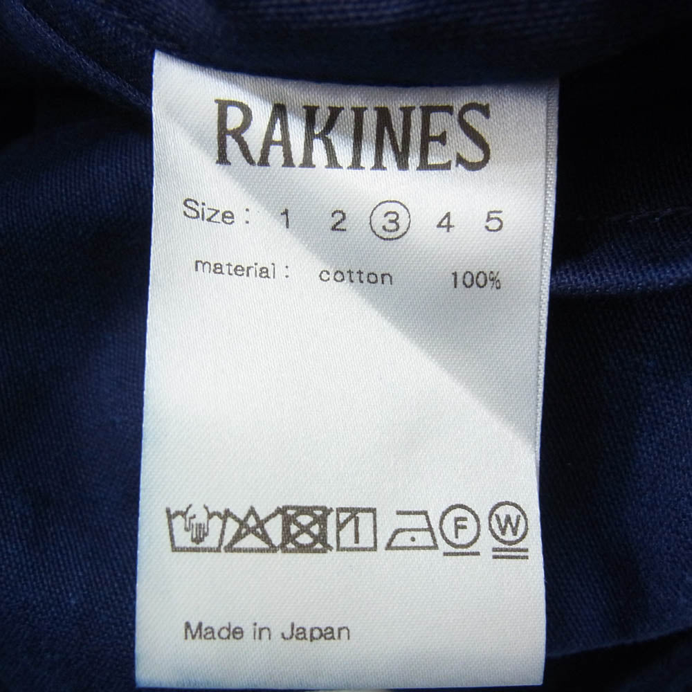 ラキネス 13S25HN271P Indigo mole skin ワイド トラウザー パンツ ネイビー系 3【中古】
