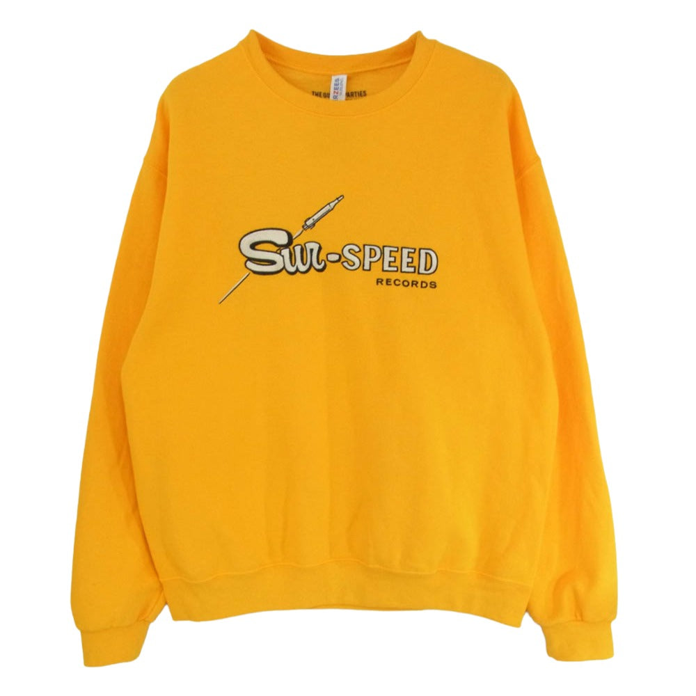 WACKO MARIA ワコマリア 22AW 22FW-WMC-SS03 CREW NECK SWEAT SHIRT TYPE-3 ガレージシリーズ フロント刺繍 スウェット トレーナー イエロー系 M【中古】